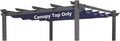 Pergola Shade Cover Replacement Canopy Top Compatible with 10 X 10 ft 6-Bar Pergola Frames - Navy Blue (Canopy Size 116" W x 95" L, Canopy Top Only)
