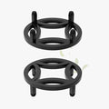 Zhongma 2 Pack 8.7" Fully Assembled Sturdy Potted Plant Stand Flower Pot Holder Heavy Duty Construction, Low Plant Stand for Home Indoor and Outdoor, Sturdy plant riser and saucer without Installation Required