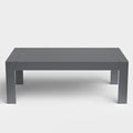 Outdoor Rectangle Patio Aluminum Coffee Tables for Outside, All Weather Patio Slatted Tabletop for Indoor or Outdoor Use