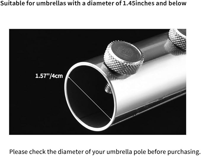 Portable Beach Umbrella Sand Anchor, Stainless Steel Lawn Umbrella Base Holder, Resistant to Strong Winds and Rustproof Umbrella Stand for Umbrella, Fishing Rod,Beach