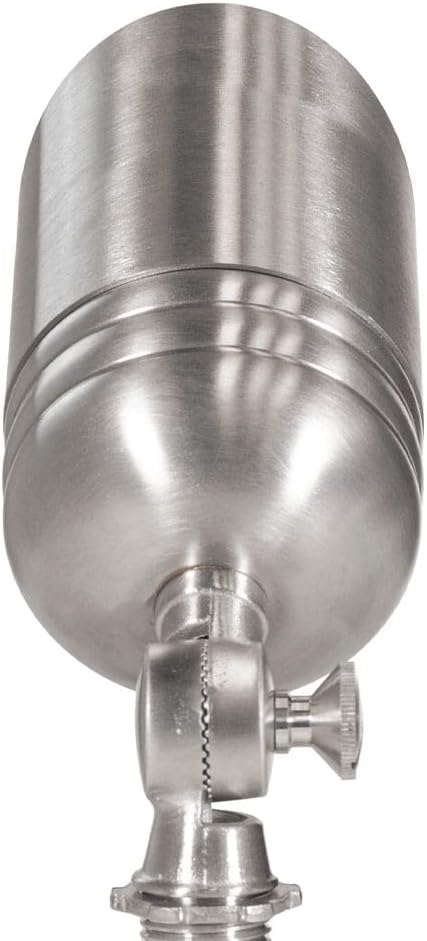VOLT Fat Boy 12V Stainless Steel Outdoor Spotlight for Low Voltage Landscape Lighting of Yard, Lawn, Garden, Patio, Trees & House