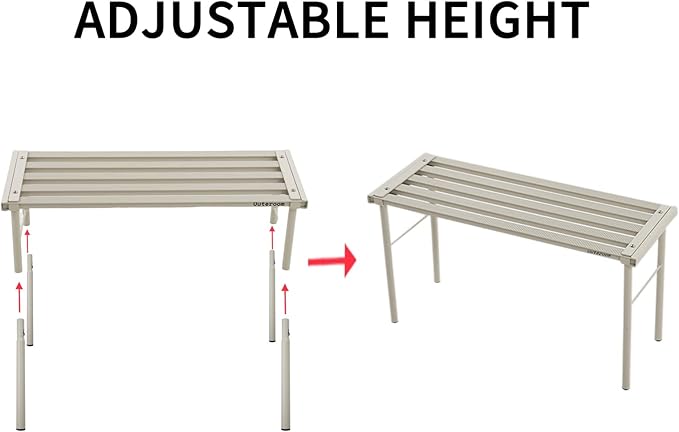 SBDSBD OUTEROOM Metal Plant Stand, Rust-proof Aluminum Flower Pot Stand, Plants Display Stands Decoration Racks for Living Room Balconies and Gardens (120 White)