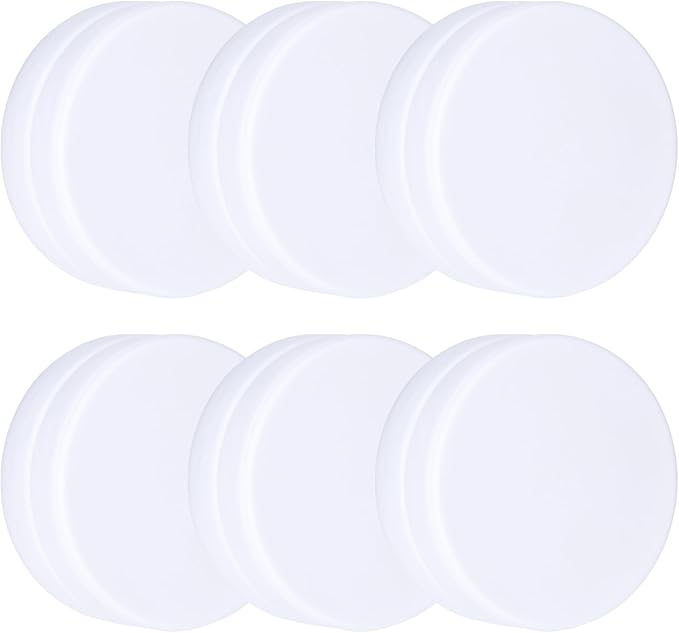 3LB Heavy Duty Outdoor Curtain Weights, Strong Magnetic Gazebo Curtain Weights, Rubber Covered Waterproof Drapery Weight, Prevent Curtain Liner from Blowing Around, White, 6 Pairs