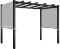 17x6.8 Ft Universal Pergola Replacement Canopy, Outdoor Canopy Shade Cover(Cover Only) (Gray)