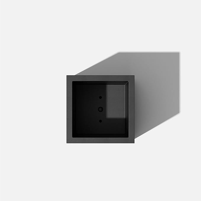 Veradek Block Series Cube Plastic Planter - Large Square Planter for Indoor or Outdoor Patio/Garden | Durable All-Weather Use with Drainage Holes | Modern Décor for Tall Plants, Trees, Flowers