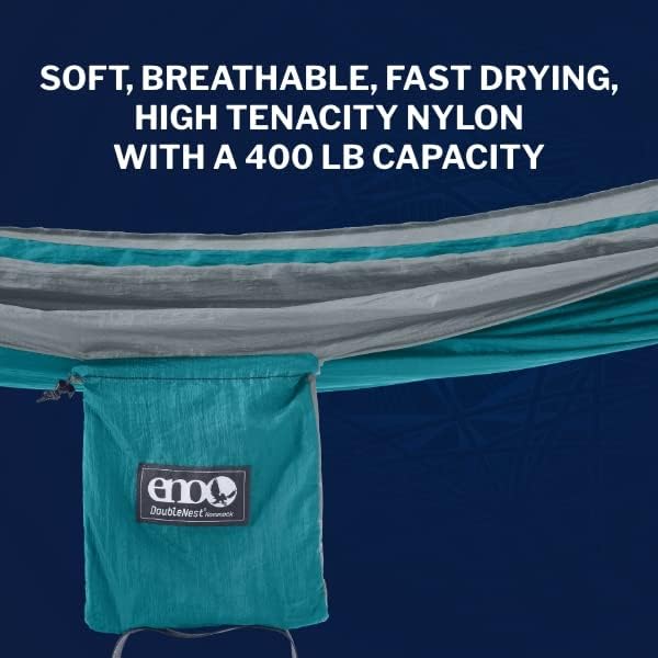 ENO, Eagles Nest Outfitters DoubleNest Lightweight Camping Hammock, 1 to 2 Person, Special Edition Colors, ATC