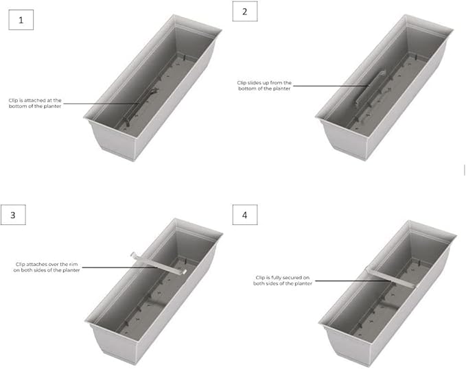 The HC Companies 30" Eclipse Plastic Window Box 7.76"x29.98"x6.57" in Clay Color