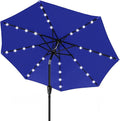 ABCCANOPY 10FT Durable Solar Led Patio Umbrellas with 32LED Lights (Blue)