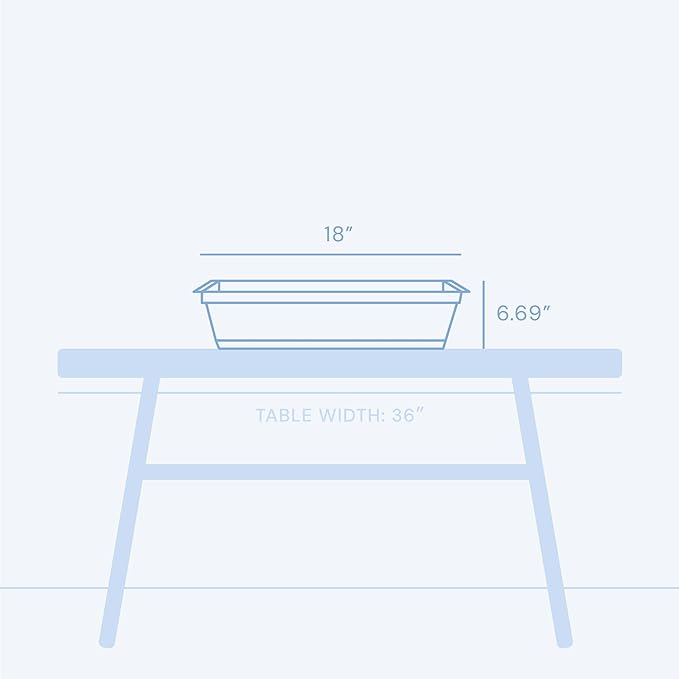 Bloem Dura Cotta 18" Basil Resin Rectangle Window Box Planter with Saucer Tray for Indoor and Outdoor Gardening