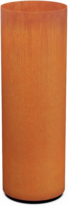 PLANTERCRAFT Corten Steel Metal Planter Box, Round Sizes, Modern Garden Steel planters for Commercial and Residential Outdoor Use.