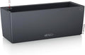 Lechuza BALCONERA Color 50 Slate, Self-Watering Window Box (Railing Planter), H7.5 L19.7 W7.5 in