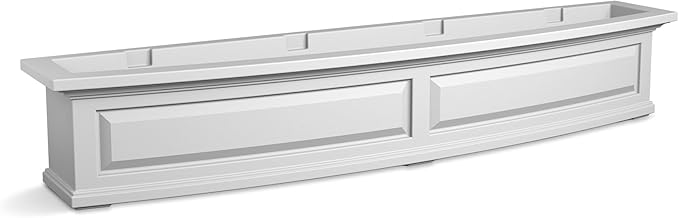 Mayne Nantucket 5-Foot Window Box – Self-Watering, Weather-Resistant Planter for Flowers – Durable Design for Outdoor Use, Perfect for Windows