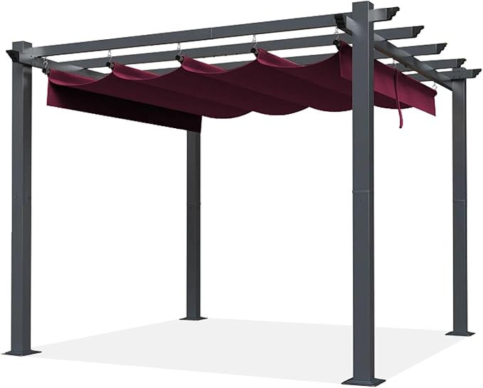 SCOCANOPY Replacement Cover Compatible with Home Depot Hampton Bay Pergola # GFM00467F,GFM00469A,(Burgundy)