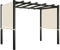 Universal Canopy Cover Replacement for 17x6.8 Ft Outdoor Pergola Structure, Garden Pergola Shade for Gazebo Patio Porch Balcony, Outdoor Waterproof Pergola Canopy Top(Cover Only) (Beige)