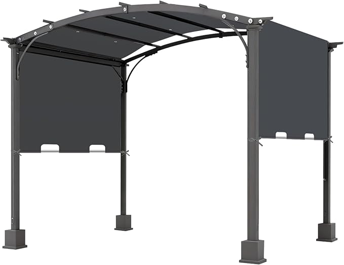 85'' x 208'' Universal Pergola Replacement Cover for Doubleton Steel Pergola L-PG080PST, Waterproof Sunshade Canopy Top for Patio Gazebo, Deck, Porch, Yard, Outdoor Cover Only (Grey)
