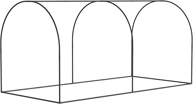 Outsunny 8' x 4' Crop Cage, Plant Protection Tent with Two Zippered Doors, Storage Bag and 4 Ground Stakes, for Garden, Yard, Lawn, Green
