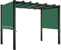 17x6.8 Ft Universal Pergola Replacement Canopy, Outdoor Canopy Shade Cover(Cover Only) (Green)