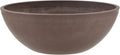 PSW Pot Collection M25C 10-inch Plastic/Stone/Wood Composite Low Bowl Planter – No Drainage Hole (Drillable), Shallow Indoor/Outer Pot for Succulents, Bonsai, Fairy Gardens, Herbs, Chocolate