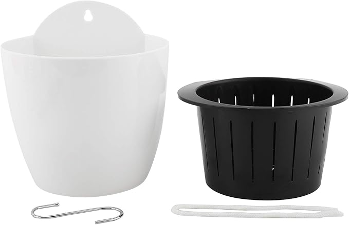 Homend 7 Pack Self Watering Hanging Planters, L Size, Suitable for Indoor or Outdoor Use, Durable and Great for Gifting