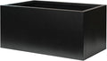 Metal Rectangular Planter Black Galvanized Steel Rectangle Planter Box 36" L x 15" W x 15" H Large Planter for Outdoor Indoor Plants Porch Patio Backyard