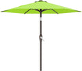 AreShark 7.5FT Patio Umbrella Table Market Umbrella with 6 Sturdy Ribs, Button Tilt/Crank Heavy-Duty Round Outdoor Umbrellas for Garden, Deck, Backyard,and Pool, Apple Green