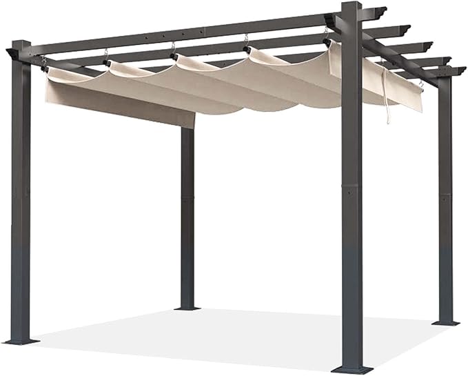 SCOCANOPY Light Beige Replacement Cover Compatible with Home Depot Hampton Bay Pergola # GFM00467F,GFM00469A