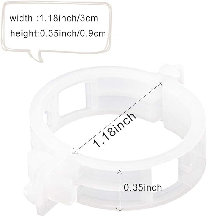 OJYUDD 300 PCS Plant Support Garden Clips,Tomato Vine Clips,Durable Crop Clips in White for Flower Vine Twine Tomato Orchid to Grow Upright and Healthier