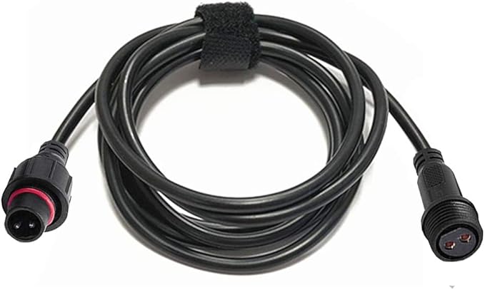 16AWG Waterproof Extension Cable,9.84FT 2Pin Extension Lead Waterproof Cord,IP65 Extension Cable for Solar Spotlights,Garden Spike Lights,LED Strip Lights(2Pin)