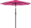 AreShark 9 FT Patio Umbrella for Outdoor, Outdoor Table Umbrella with Push Button Tilt and Crank, Outdoor Patio Umbrellas with 8 Sturdy Ribs for Market, Garden, Pool (Rose Pink)