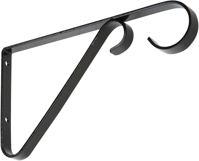National Hardware N274-514 V2653 Plant Brackets in Black, 6"