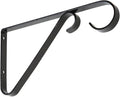 National Hardware N274-514 V2653 Plant Brackets in Black, 6"