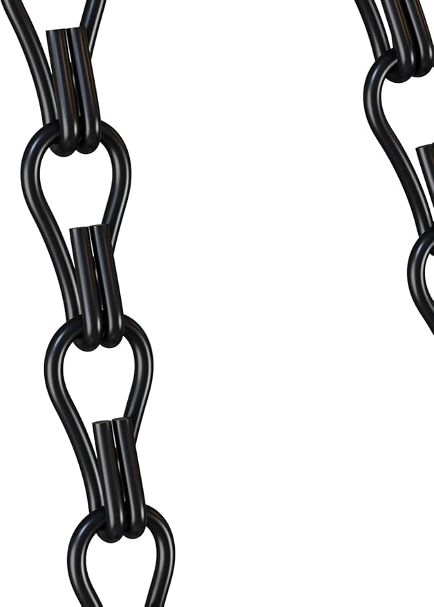 garini 6 Pack, 23 Inch Hanging Baskets Chain,Black Hanging Chains with Hooks Flower Pot Chain Replacement Plant Hangers for Planters, Bird Feeders and Lanterns