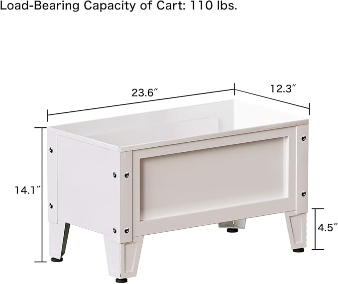 Elevated Metal Planter Box Stand Heavy Duty Raised Garden Bed for Vegetables Flowers Herbs Indoor Outdoor Use, White
