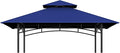 Grill Gazebo Replacement Top, 5 * 8 Outdoor BBQ Top Cover, Double Layer BBQ Gazebo Top Canopy for Model #L-GG001PST-F (Blue)