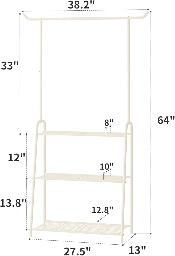 Plant Stand Indoor Outdoor,Metal Plant Stands for Multiple Plants,3 Tier Tall Hanging Plant Shelf,Large Heavy Duty Flower Holder Ladder Plant for Living Room, Patio, Balcony (White)