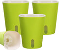 TCBWFY 9 Inch Self Watering Pots for Indoor Plants,3 Sets Self Watering Planter Pots with Visual Water Level Window and Multiple Vents,Self Watering Plant Pot for All House Plants,Flowers,Herbs