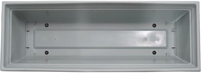 The HC Companies 24 Inch Mojave Window Planter Box with Drainage Holes, Lightweight UV-Resistant Plastic Outdoor Planters, 2-Pack Flower Box for Garden & Home Decor, Sage Green