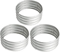 2x2x1ft-3pcs-Oval Raised Garden Bed Kit, Galvanized Planter Garden Boxes Outdoor, Metal Raised Garden Beds for Vegetables,Fruits, Flower,Silver