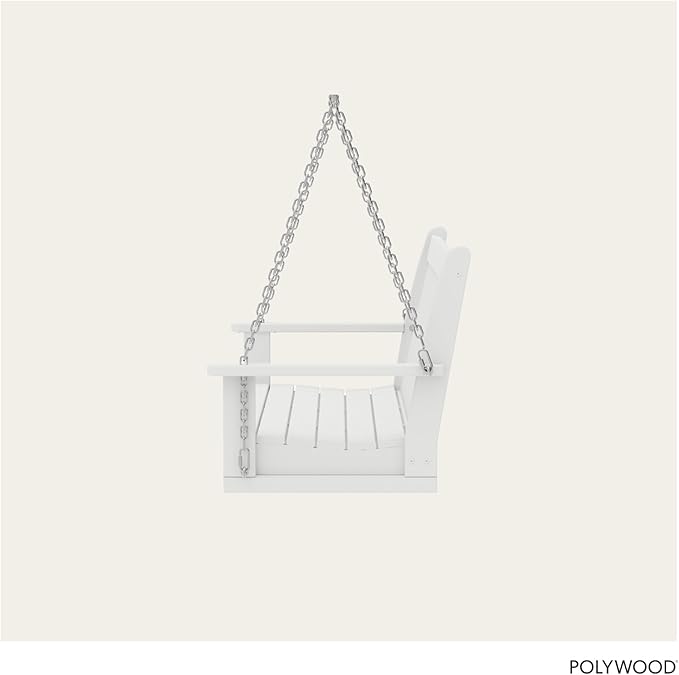 POLYWOOD GNS60WH Vineyard 60" Swing, White