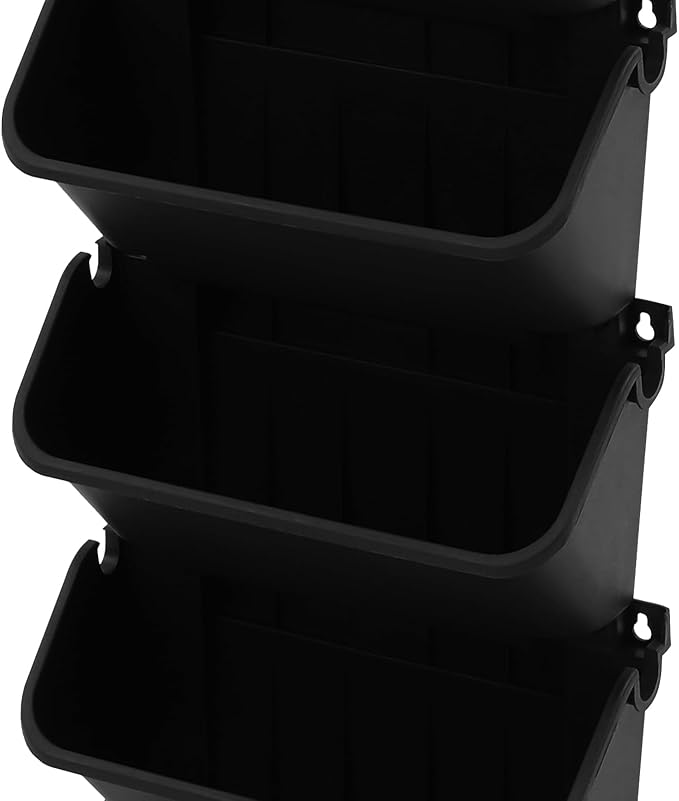18 Pots Self-Watering Vertical Garden Planter Wall Mounted,with Smart Automatic Watering System, Digital Timer,Space Saving Wall Planter for Herbs Vegetables Fruits Flowers (Black)