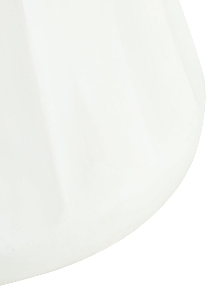 Christopher Knight Home Earleant Outdoor Side Table, Lightweight Concrete Garden Stool with Round top and Cinched Waist, Decorative Accent Table Patio End Table for Balcony Beach Pool, Antique White