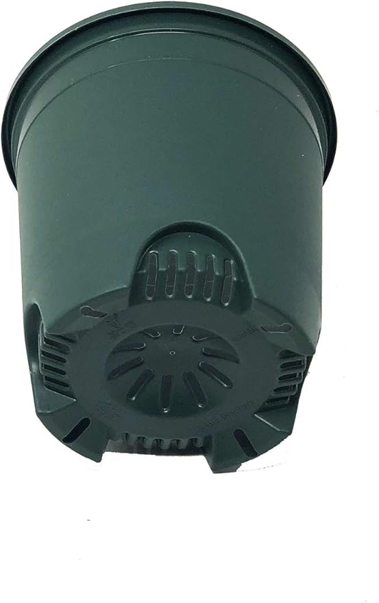 5.5 Inch Gardening Flower Pots 10-Pack Green Pot Liners 0.5 Gallon Nursery Pot Plastic Planters for Outdoor Indoor Plants with Drainage Holes