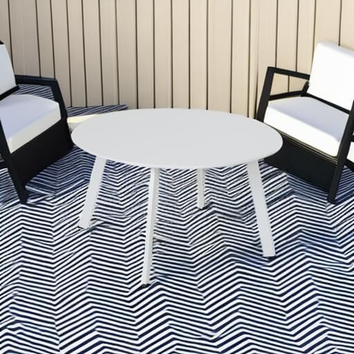 Grand patio 28-inch Outdoor Steel Coffee Table, Round Patio Side Table, Great for Backyard Patio Deck, White