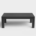 Outdoor Rectangle Patio Aluminum Coffee Tables for Outside, All Weather Patio Slatted Tabletop for Indoor or Outdoor Use