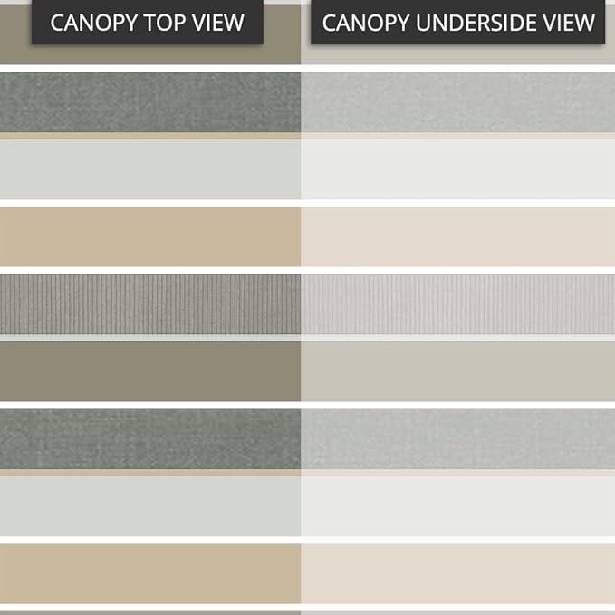 Garden Winds Universal Pergola Replacement Canopy - Standard 350 - Stripe Stone