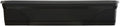 Southern Patio 36 Inch Medallion Weatherproof and Sunray Protected Plastic Hanging Windowsill Garden Box Planter with Drainage Holes, Black