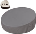 Easy-Going Heavy Duty 600D Outdoor Daybed Cover 88 Inch UV Resistant Patio Round Sofa Cover Waterproof Outdoor Canopy Daybed Sofa Cover with Air Vent 88" Dia x 35"/18" H, Grey