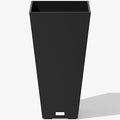 Veradek V-Resin Indoor/Outdoor Taper Planter (30 inch, Black)