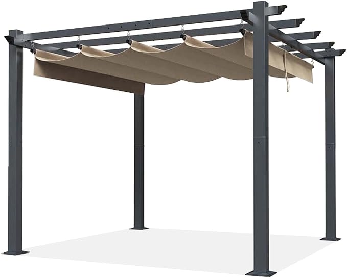 SCOCANOPY Replacement Cover Compatible with Home Depot Hampton Bay Pergola # GFM00467F,GFM00469A,(Khaki)