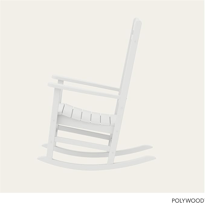 POLYWOOD Presidential Rocking Chair in White